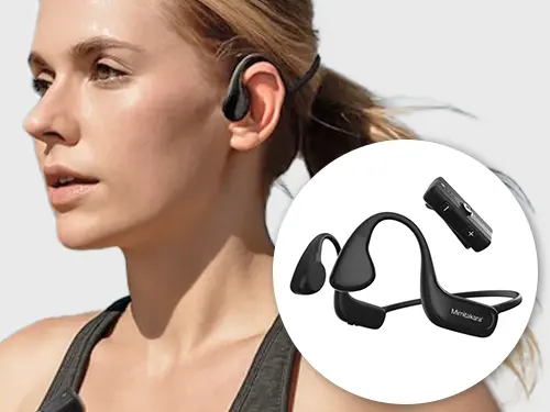 UP-6K11 Mimitakara Bone Conduction Headphone with Remote Mic